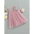 thumbnail image 3 of GXFC Toddler Baby Girl Tulle Dress  Sleeveless Solid Layered Tutu Dress White 6M-5T, 3 of 8