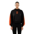 thumbnail image 4 of Women's New Era  Black San Francisco Giants Mock Neck Balloon Sleeve Sweatshirt, 4 of 5