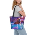 thumbnail image 2 of Rocae Capybara Bathtub Fun for Shoulder Bags for Women Tote Bag for Women with Zipper Closure, 2 of 6