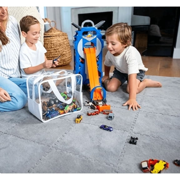 20Piece Carpet Squares Puzzle Mat 11.8" x 11.8" Plush Interlocking Carpet Tiles, Foam Floor Tiles for Baby Play Mat - Kids Soft Play Mats Anti Slip Jigsaw Flooring Playmat Playroom Rug