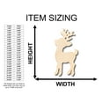 thumbnail image 2 of Unfinished Wood Santa's Reindeer Shape - Craft - up to 46" DIY 6" / 1/2", 2 of 3