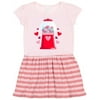 Inktastic Valentine's Day GumBall Machine with Hearts Gift Toddler Girl Dress
