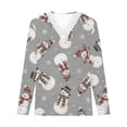 thumbnail image 4 of Pntutb Casual Mujer Cuello en V Verano Sexy Estampado Regular Mujer Manga larga top Pntutb Pntutb-2858, 4 of 5
