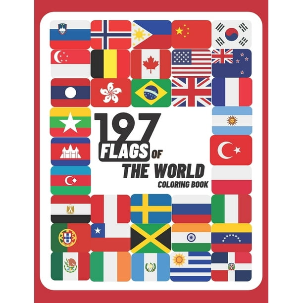 coloring pages flags around the world