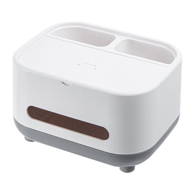 Soporte de cubierta de caja de pañuelos con caja de pañuelos de almacenamiento, caja de pañuelos multifunción