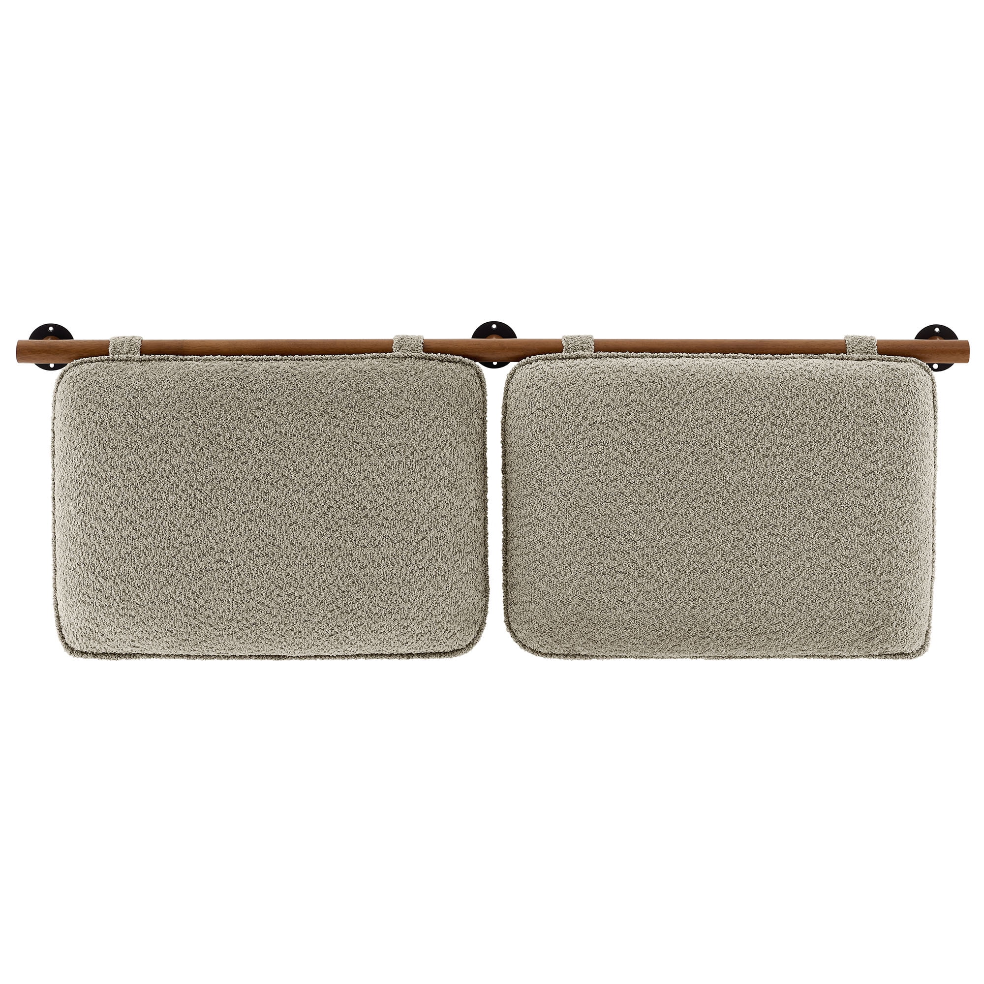 Anela Queen Headboard in Oatmeal Walnut