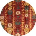 thumbnail image 1 of Ahgly Company Indoor Round Abstract Red Abstract Area Rugs, 8' Round, 1 of 6