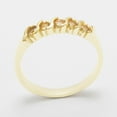 thumbnail image 2 of LBG British Made 14k Yellow Gold Natural Citrine Womens Eternity Ring - 33 size options - Sizes 4 to 12 Available, 2 of 6