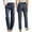 Navy, variant on Bmisegm Solid Cotton and Pants with Pocket Long Pants for Women Navy L