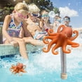 thumbnail image 4 of HUGFEGWE 1PC Pool Thermometer with Rope Outdoor, Pool Thermometer Floating Easy Read, Water Thermometer for Swimming Pool Spa Bathtub Aquarium and Fish Pond (Octopus) CJB91-43452, 4 of 8