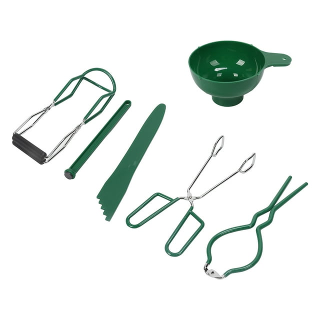 Canning Jar Lifter Set, Rust Resistant Comfortable Grip Canning Kit 6 Pcs For Kitchen