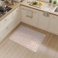 thumbnail image 2 of ODIKA 3'x5' Washable Throw Rug Butterfly Motif Vine Border Scattered Motifs Pink Flowing Dynamic for Entryway, Kitchen, Mudroom, Stain Resistant, Low Profile, Non-Slip, 2 of 7