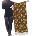 thumbnail image 4 of Shawl Wraps for Women - Autumn With Pumpkin Harvest Oversized Fall Winter Fashion Blanket Scarf for Women, 4 of 6