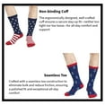 thumbnail image 3 of Couver Mens Cotton Novelty Crew Dress Socks with Cute Animal Design- Bear / Sports / CA Republic, 10-13, 1 Pair, 3 of 6