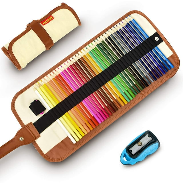 Lapices de Colores Covacure Set 36 Piezas con Estuche de Lona y Sacapuntas