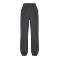 thumbnail image 5 of Bibifish Womens Pants Oversized High Waist Internal Drawstring Sweatpants Elastic Waistband Solid Color Athletic Jogger Pants With Pockets, 5 of 9