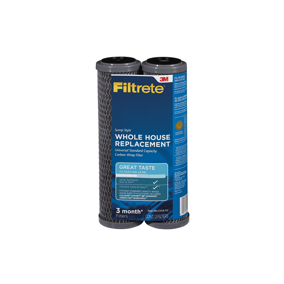Filtrete Standard Capacity Whole House Replacement Carbon Wrap Water Filter 3WH-STDCW-F02