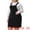 Black, variant on DARING DIVA Plus Size Suspender Skirt Strap Pinafore Corduroy Dress 1X Brown