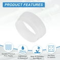 thumbnail image 3 of Uxcell 7" to 8" Duct Reducer Increaser Adapter, Plastic Ducting Connector White, 3 of 6