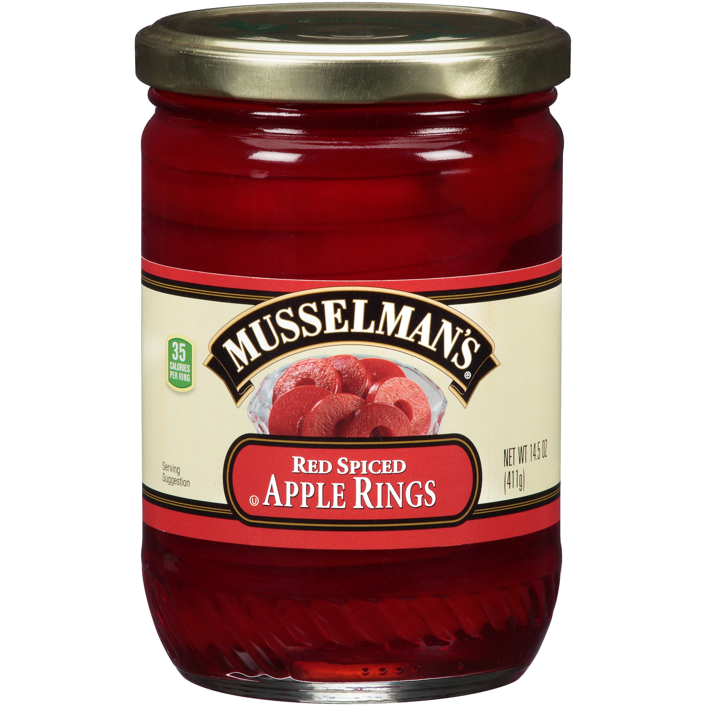 Musselman's Red Spiced Apple Rings 14.5 oz. Jar by Knouse Foods