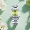 thumbnail image 6 of 2025 New Square Watch for Women & Students: Stainless Steel Band, Digital Analog Display, Alarm & Luminous Dial, 6 of 9