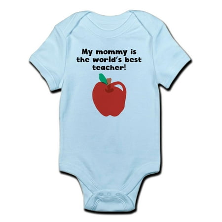 CafePress - My Mommy Is The Words Best Teacher Body Suit - Baby Light