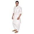 thumbnail image 3 of Mens Handmade Desginer Silk Blend Indian Bollywood Ethnic Wear Pathani Suit Set, 3 of 4