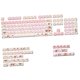 thumbnail image 3 of Juego de teclas para teclados mecánicos CUTICAT 140 teclas Rosa con sublimación, 3 of 8