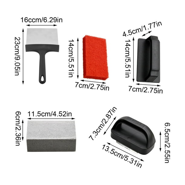 Scraper Iron Cleaning Kit 1 Grill Cleaning Block And 2 Cleaning Cloths Cleaning And Maintenance Kit Bodega Aurrera en linea