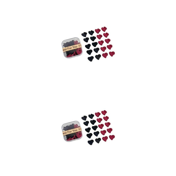 20 piezas pasador de pelo en forma de corazón de plástico y cómodo Sonducket decorar pinzas para el pelo Clip rojo negro 1 2piezas