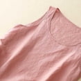 thumbnail image 4 of Diufon Womens Cotton Linen Tank Tops Round Neck Sleeveless Tops Summer Solid Color Vest, 4 of 7
