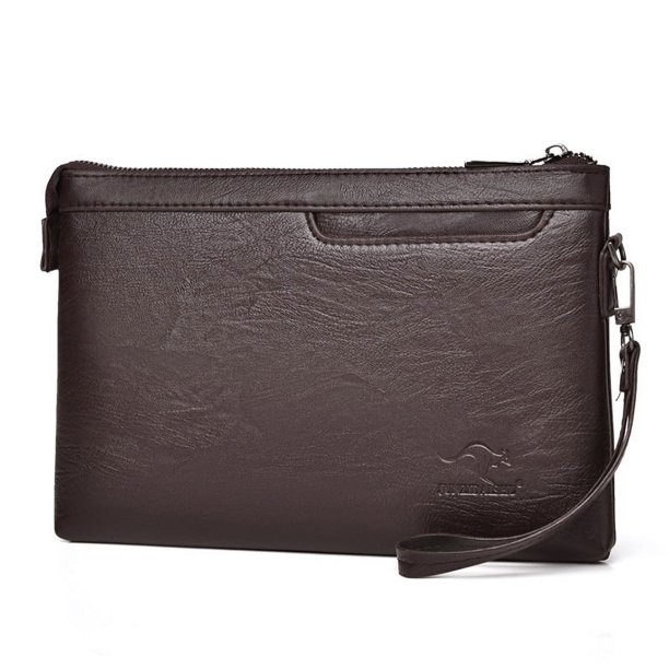 Bolso de mano para hombre Bolso de mano informal multifuncional para hombre Bolso de mano suave para hombre Bolso tipo sobre Bolso para teléfono móvil Bolso de mano