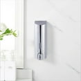 thumbnail image 6 of LEORX Bathroom Soap Holder 1Set Wall Mounted Silver Abs Lotion Dispensing for Home and Office, 6 of 8