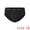 Black, variant on Men's Triangle Underwear Mid Waist Breathable Soft Briefs Burgundy 38