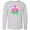 AC-Heather Grey, variant on Inktastic Cute Watermelon with Sunglasses Long Sleeve Youth T-Shirt