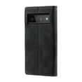 thumbnail image 5 of Mantto Compatible with Google Pixel 7 Case, Wallet Flip Folio Cover with Card Holder and Wrist Strap PU Leather Kickstand Caredit Card Slots Classic Phone Case Cover for Google Pixel 7,Black, 5 of 14