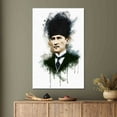 thumbnail image 3 of Turkish Wall Decor, Watercolor Poster, Atatürk Canvas Art, Ataturk Art, Motivational Wall Decor, Office Printed, Motivation Canvas Art, Canvas Wall Decor - Black Framed, 3 of 7