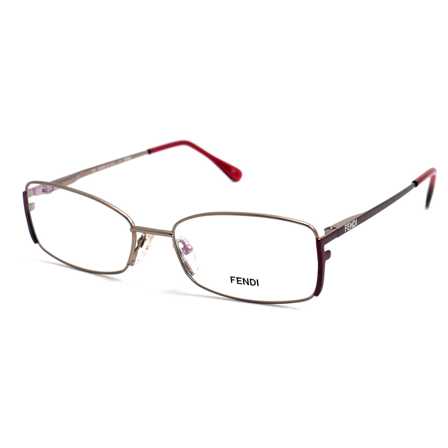 Fendi Eyeglasses Women Light Bronze Frames Rectangle 52 16 135 F960 770