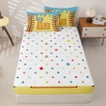 thumbnail image 4 of Homewish Light Blue Dripping Baseball Stitch Waffle Letter L Graphic Zipper Full Size Comforter Sets with Fitted Sheet and 2 Pillowcases,Alphabet Graphic Zipper Bedding Set,4pcs, 4 of 6