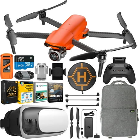 Image of Autel Robotics EVO Lite+ Standard Pro Content Creator Drone Quadcopter Bundle (Orange) with 20MP & 6K Video Including Deco Gear Backpack + FPV VR Headset + Landing Pad and Software Kit