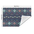 thumbnail image 3 of XMXT 1 Pcs Woven Placemats, Aztec Nation Tribal Patterns Stain Resistant Anti-Skid Placemat for Kitchen Table, 12 x 18 inches, 3 of 6