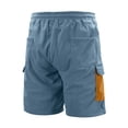 thumbnail image 4 of Xdzjlr Shorts de Sport pour Hommes, Été Travail Poche Rétro Doux Shorts Décontractés Coupe Décontractée, 4 of 5