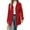 Red, variant on Women'S Winter Classic Outwear Overcoat with Pockets Single Breasted Pea Coat Black S