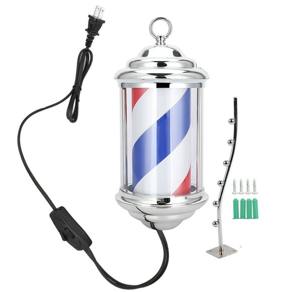 Barber Pole,Rainproof LED Barber Shop Barber Shop Rotating Light LED Barber Shop Pole Top Tier Quality