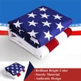 thumbnail image 5 of 2-PACK | G128 – 2-pk American Flag | 3x5 feet | Embroidered 210D – Embroidered Stars, Sewn Stripes, Brass Grommets, Indoor/Outdoor, Vibrant Colors, Quality Polyester, US USA Flag, 5 of 8