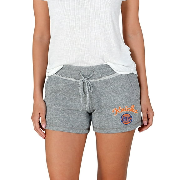 Women's Concepts Sport Gray New York Knicks Mainstream Terry Shorts