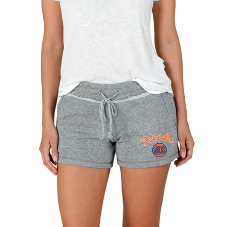 Women s Concepts Sport Gray New York Knicks Mainstream Terry Shorts
