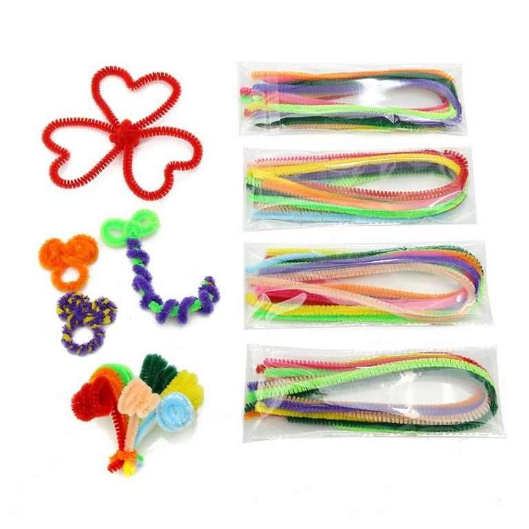100 Pieces Pipe Cleaners MultiColor Chenille Stems for Art Crafts