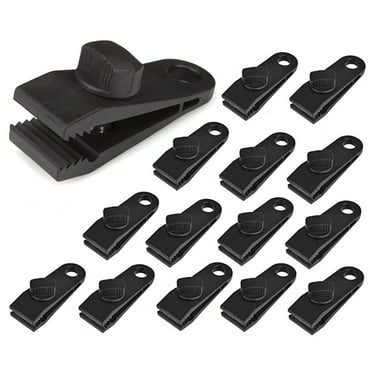 FACEGA 15Pcs Tarp Clips for Secure Hold,Tent Clip for Outdoor Use,Tarp Clamps for Camping