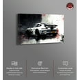 thumbnail image 2 of No Limits Roadster Racing Car Print Man Cave Canvas Wall Art by Notoriart, Gallery Wrapped, 24"x16", 2 of 7